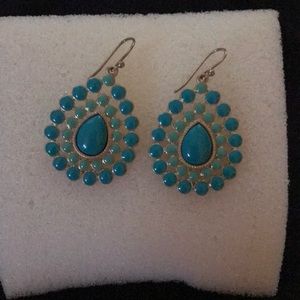 Stella & Dot Turquoise Chandelier Earrings